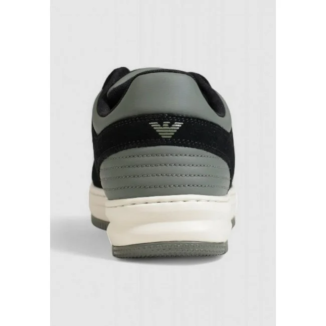 Zapatillas Armani Negras y Grises Hombre