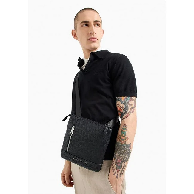 Bandolera Armani Exchange Negra Hombre