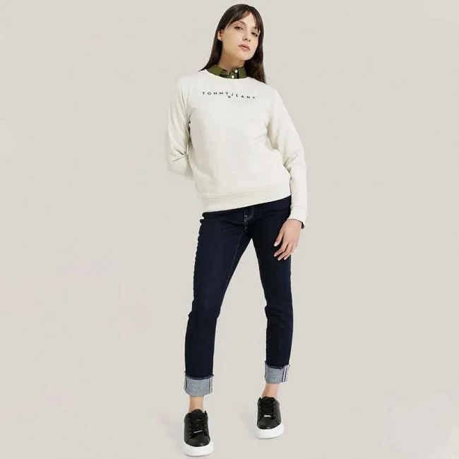 Sudadera Tommy Hilfiger Beige Mujer