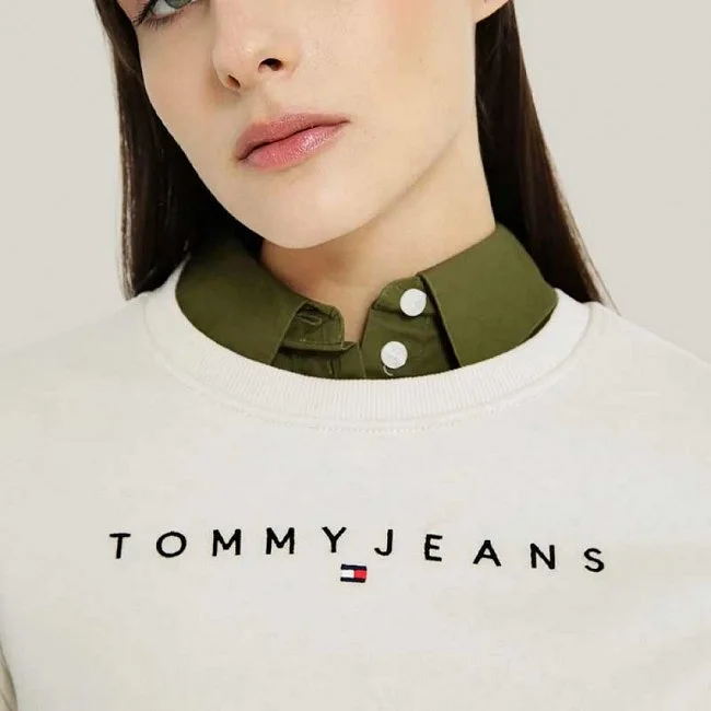 Sudadera Tommy Hilfiger Beige Mujer