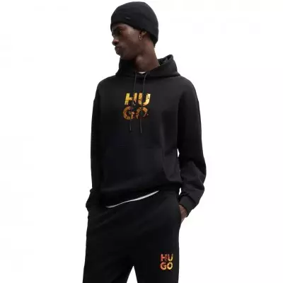 Sudadera Hugo Negra Hombre...