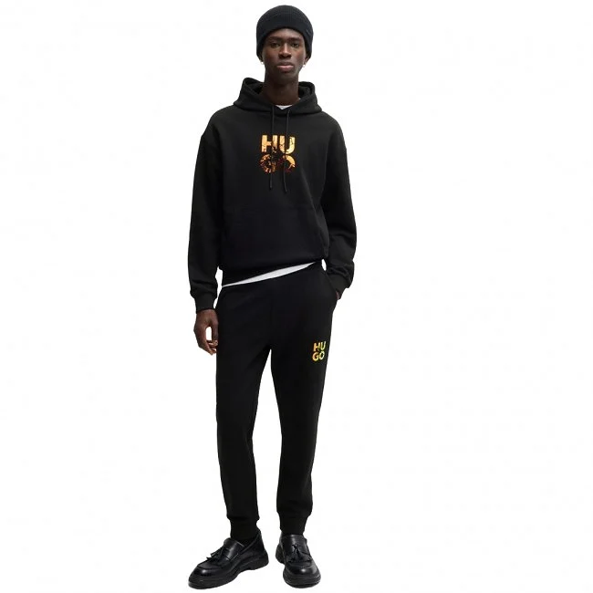 Sudadera Hugo Negra Hombre