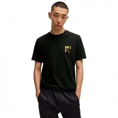 Camiseta Hugo Negra Hombre...