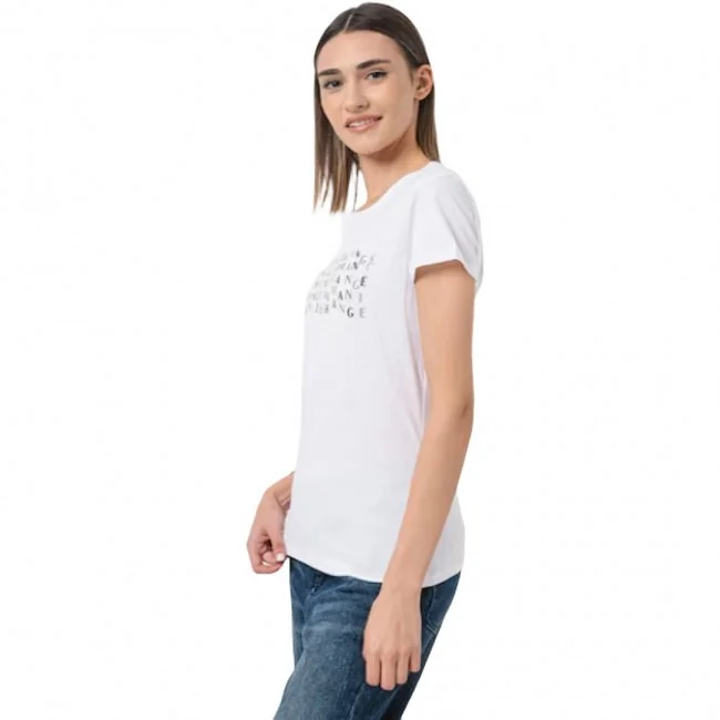 Camiseta Armani Exchange Blanca Mujer