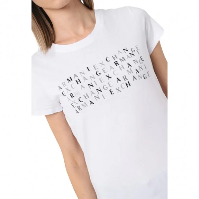 Camiseta Armani Exchange Blanca Mujer
