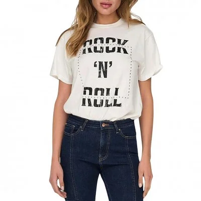 Camiseta Only Blanca Mujer... 2