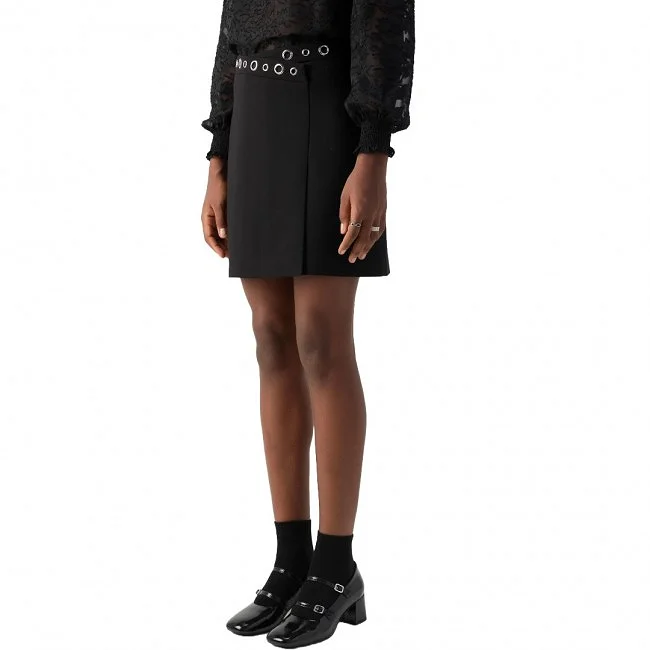 Falda Morgan Negra Mujer