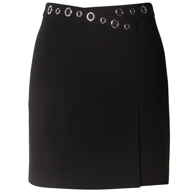 Falda Morgan Negra Mujer