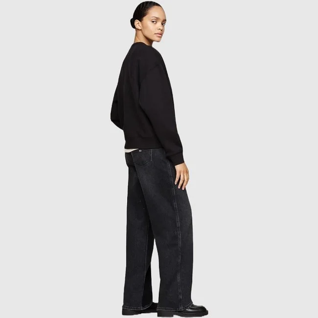 Sudadera Tommy Hilfiger Negra Mujer