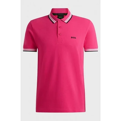 Polo Boss Hombre Fucsia