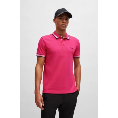 Polo Boss Hombre Fucsia 2