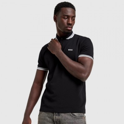 Polo Boss Negro Hombre