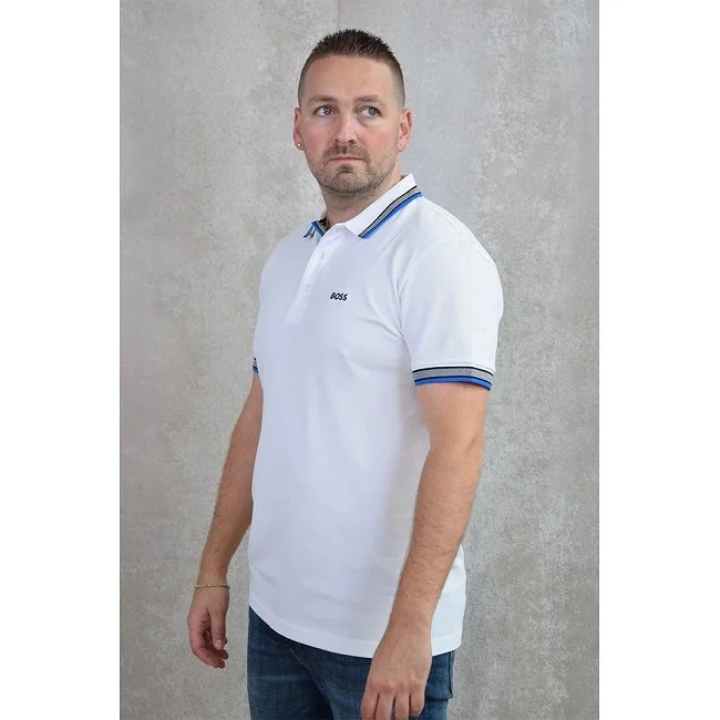Polo Boss Hombre Blanco