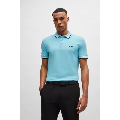 Polo Boss Hombre Turquesa 2
