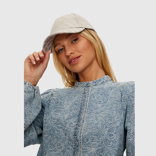 Gorra Guess Blanca Mujer