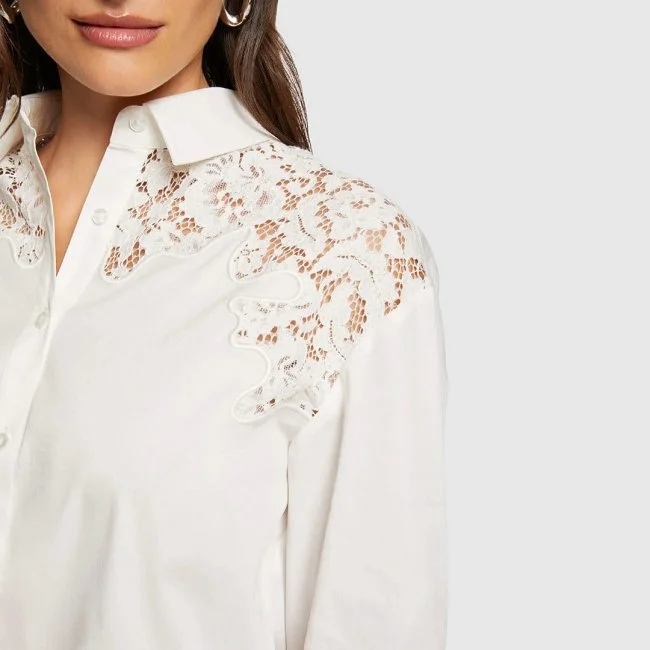 Camisa Morgan Blanca Mujer