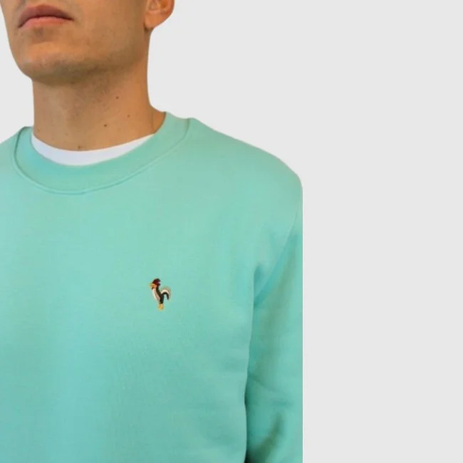 Sudadera Patadegayo Azul turquesa Hombre