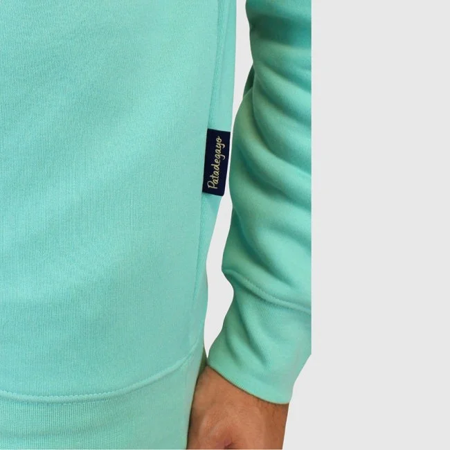 Sudadera Patadegayo Azul turquesa Hombre