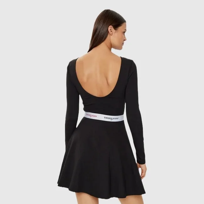 Vestido Tommy Hilfiger Negro Mujer