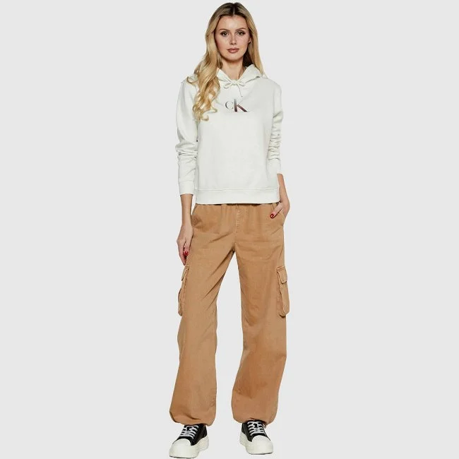 Sudadera Calvin Klein Marfil Mujer