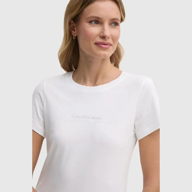 Camiseta Calvin Klein Blanca Mujer Camiseta Calvin Klein Blanca Mujer