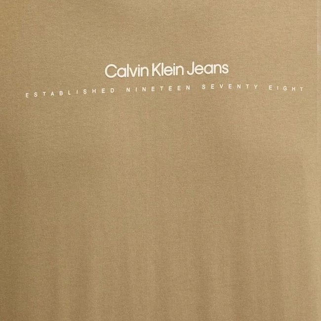 Camiseta Calvin Klein Beige Hombre