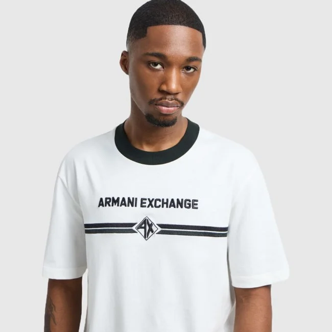 Camiseta Armani Exchange Blanca Hombre
