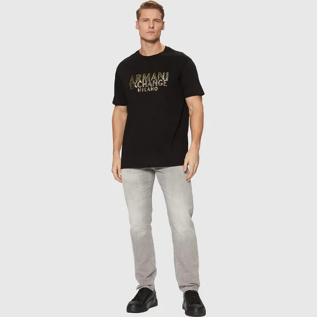 Camiseta Armani Exchange Negra Hombre