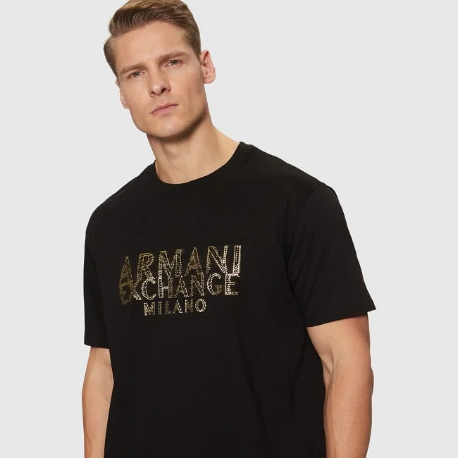 Camiseta Armani Exchange Negra Hombre