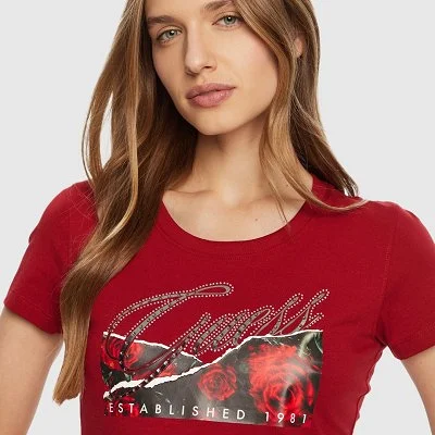 Camiseta Guess Roja Mujer 2
