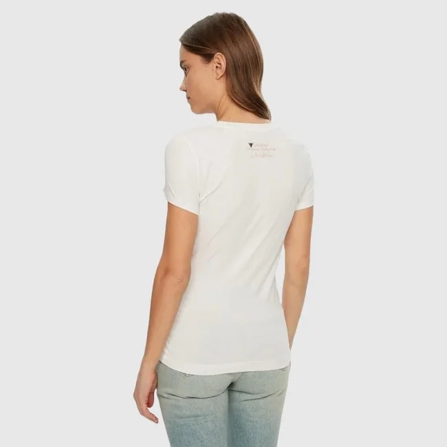 Camiseta Guess Blanca Mujer