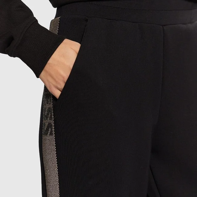 Pantalón Negro Guess Mujer Pantalón Negro Guess Mujer