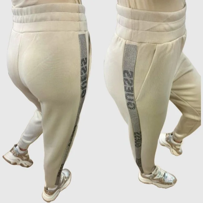 Pantalón Guess Beige Mujer Pantalón Guess Beige Mujer
