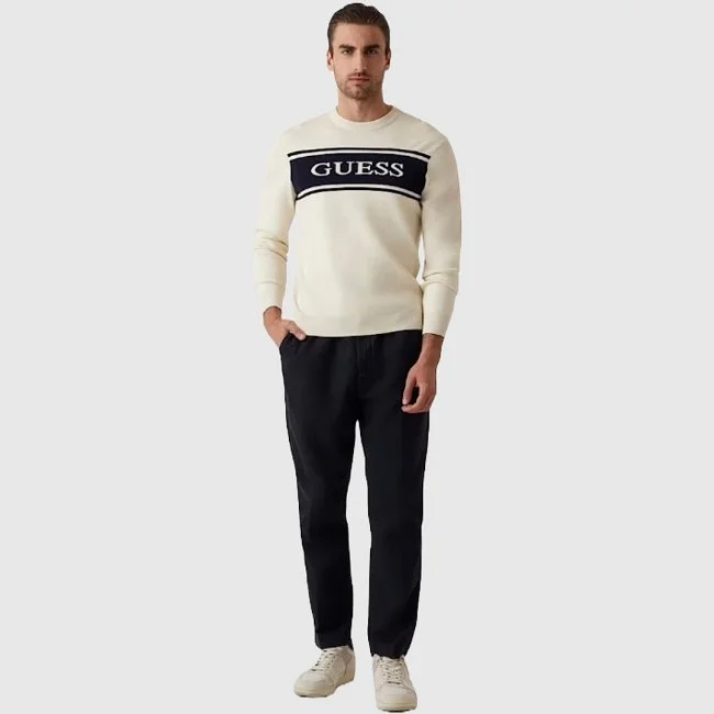 Jersey Guess Beige Hombre