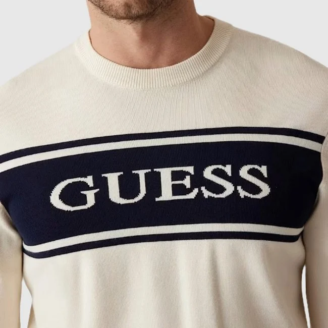 Jersey Guess Beige Hombre