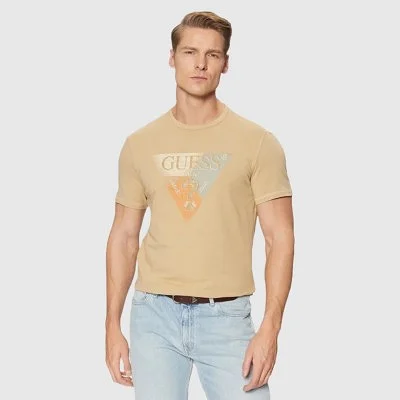 Camiseta Guess Marrón...