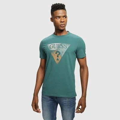 Camiseta Guess Verde Hombre...