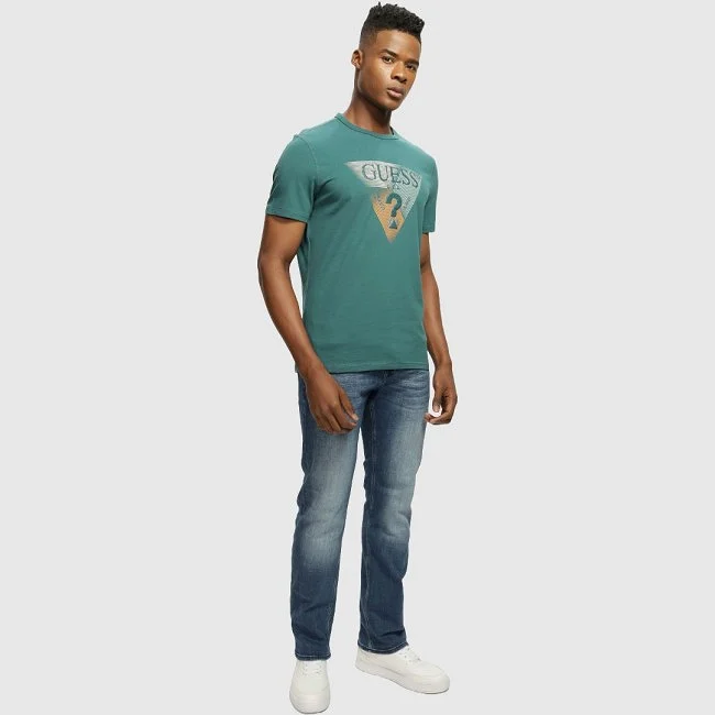 Camiseta Guess Verde Hombre