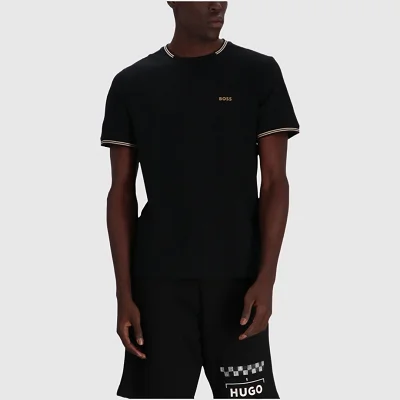 Camiseta Boss Negra Hombre 2