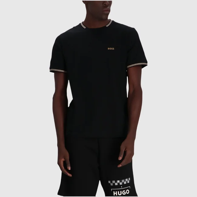 Camiseta Boss Negra Hombre