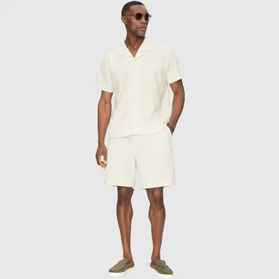 Camisa Guess Crema Hombre 2