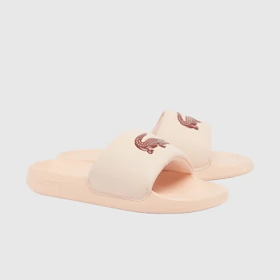 Chanclas Lacoste Crema Mujer