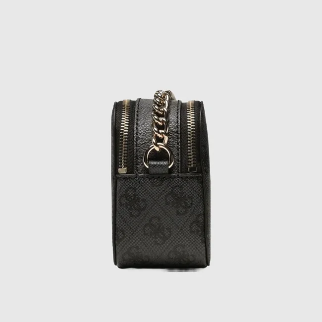 Bolso Guess Negro Estampado Logo...