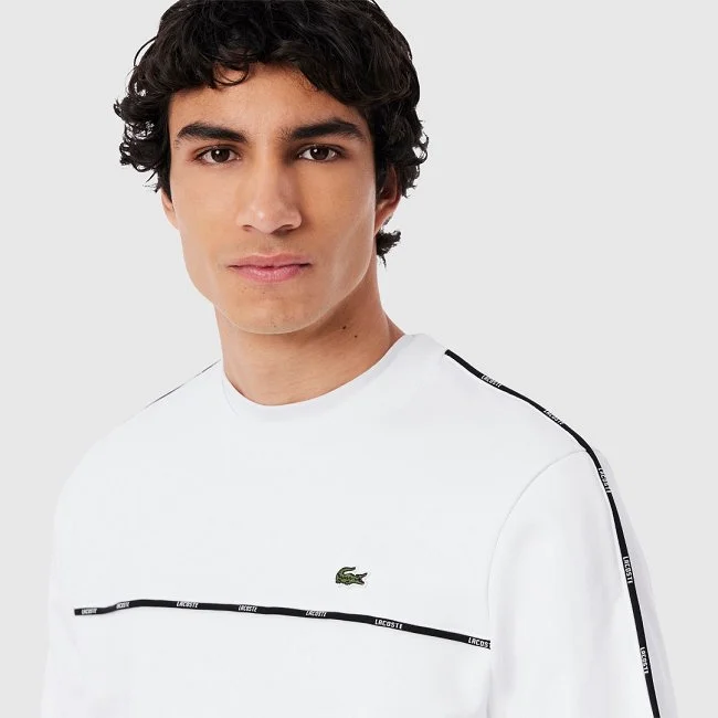 Sudadera Lacoste Blanca Hombre