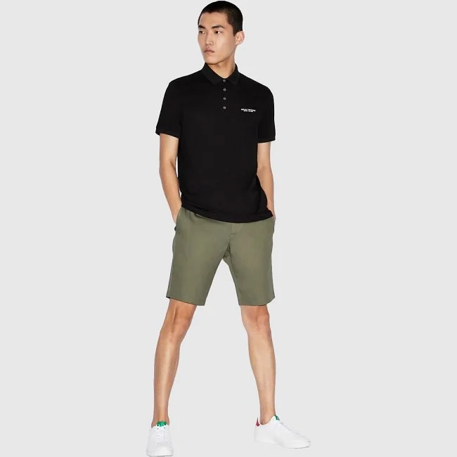 Polo Armani Exchange Negro Hombre