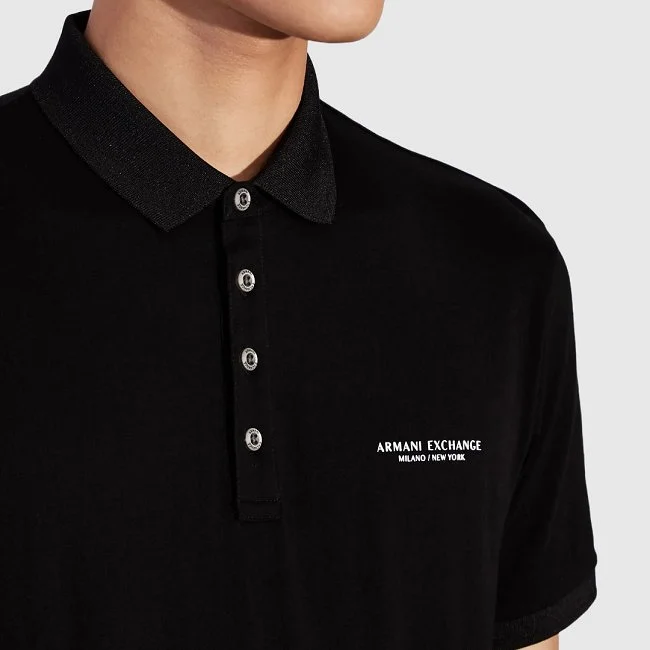 Polo Armani Exchange Negro Hombre