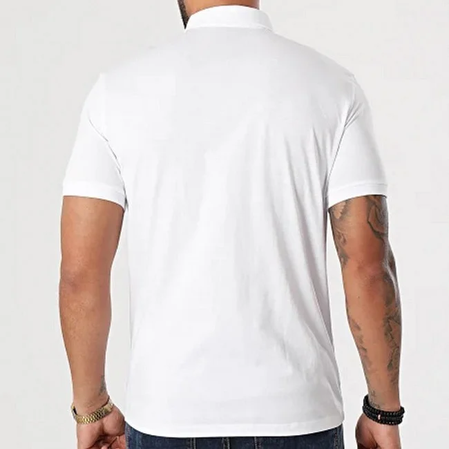 Polo Armani Exchange Blanco Hombre