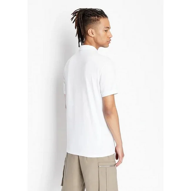 Polo Armani Exchange Blanco Hombre