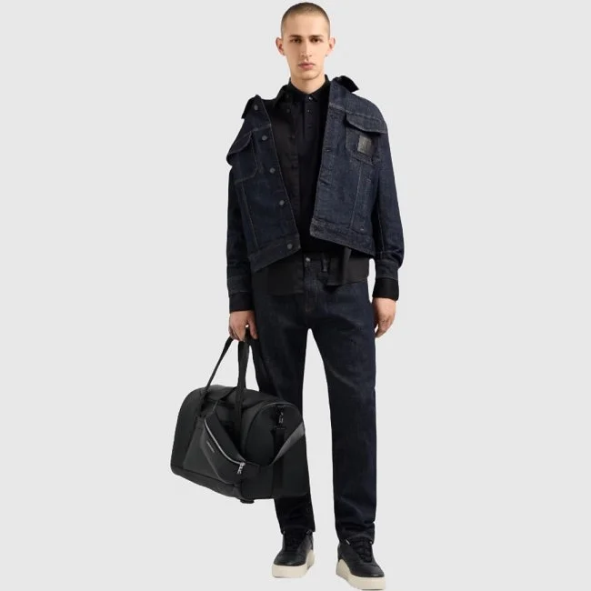 Camisa Armani Exchange Negra Hombre