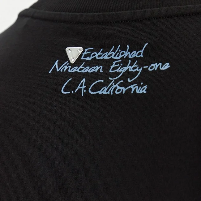 Camiseta Guess Negra Mujer